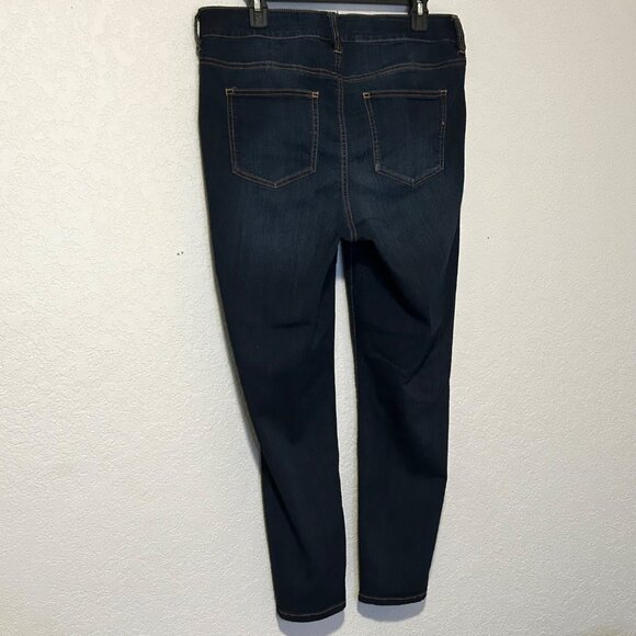 Molly and Isadora Women's size 16W Ankle Skinny Blue Jeans - Picture 7 of 14